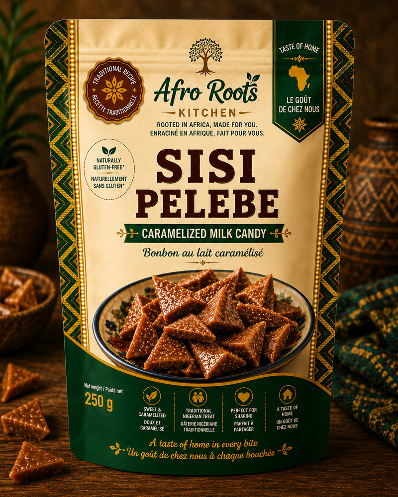 AfroRoots Kitchen Sisi Pelebe Traditional Nigerian Caramelized Milk Candy